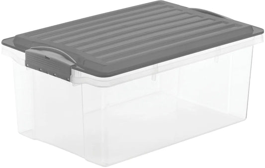 ROTHO Stapelbox Compact 13l 1776008812WS anthrazit/transparent Idealshop