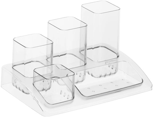 ROTHO Stifteköcher Büroboy PP 11033 00096 5 Fächer 18.5x12.5x10 trans. Idealshop