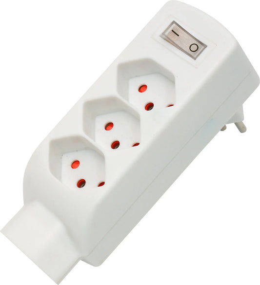 S-ELECTRO Abzweigstecker 85.595.WS weiss, 4xT13, vertikal Idealshop