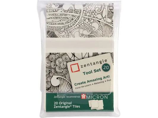 SAKURA Zentangle Tiles Z20TWGB 20 Stück weiss Idealshop