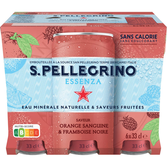 SAN PELLEGRINO Blutorange-schwarze Himbeere 12602867 Essenza 33 cl, 6 Stk. Idealshop