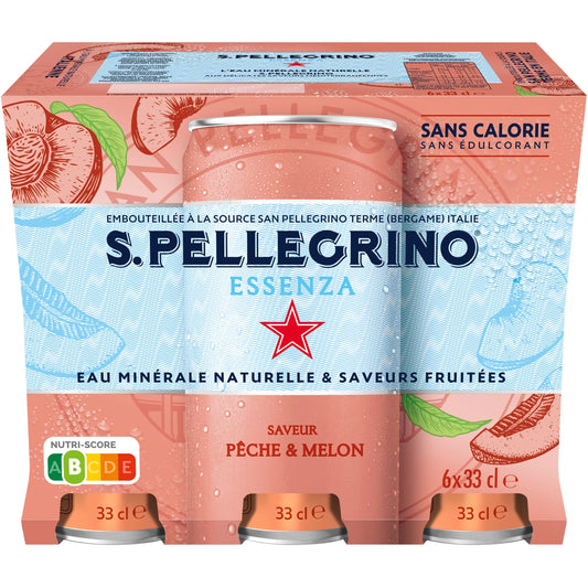 SAN PELLEGRINO Pfirsich-Melone 12602855 Essenza 33 cl, 6 Stk. Idealshop