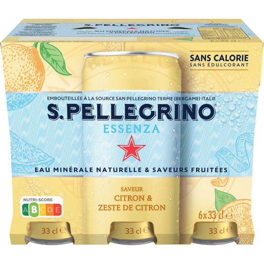 SAN PELLEGRINO Zitrone-Zitronenschale 12602944 Essenza 33 cl, 6 Stk. Idealshop