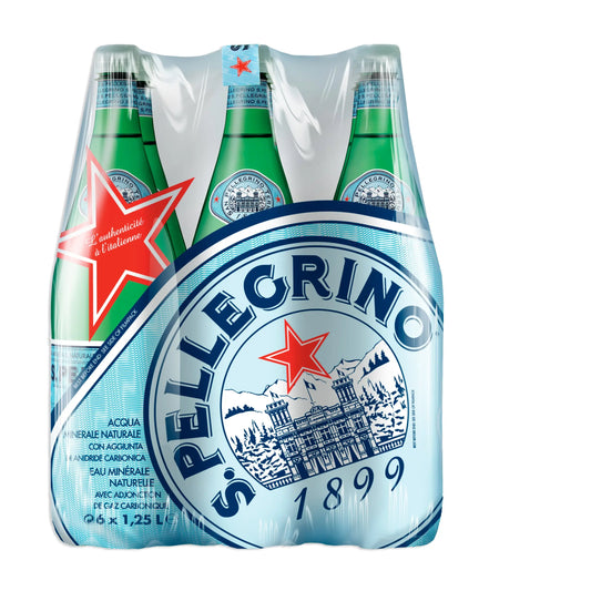 SAN PELLEGRINO mit Kohlensäure 12325519 125 cl, 6 Stk. Idealshop