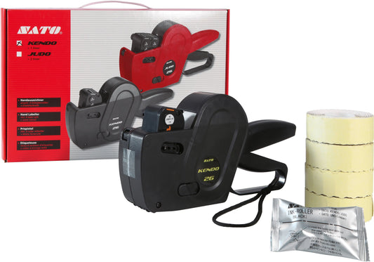 SATO Preisauszeichner KENDO 26 03099 Starter Set, 6 Ziffern 26x12mm Idealshop