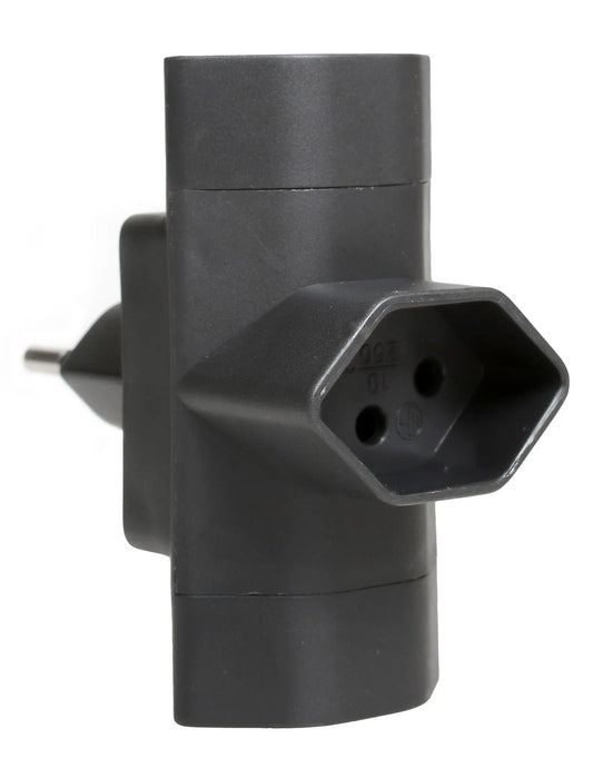 SCHOENENBERGER Abzweigstecker 3xT13 06.480.SZ 3xT13 schwarz Idealshop