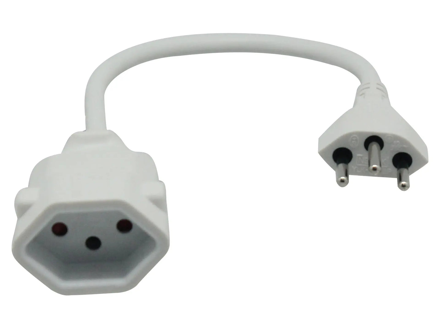 SCHOENENBERGER Verlängerungskabel 0.2m 02.900.02WS weiss Idealshop