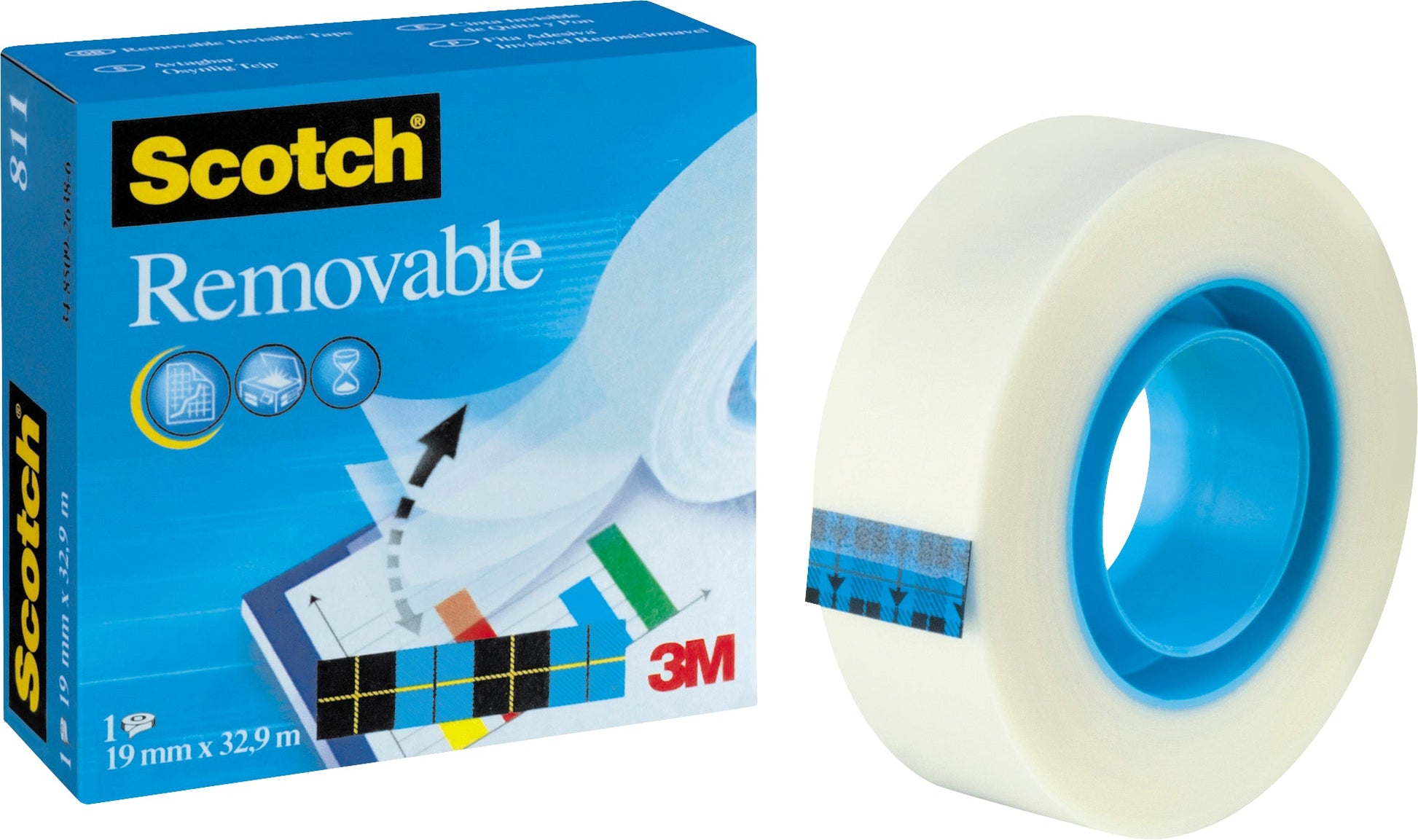 SCOTCH Tape 811 19mmx33m 8111933K unsichtbar, ablösbar Idealshop