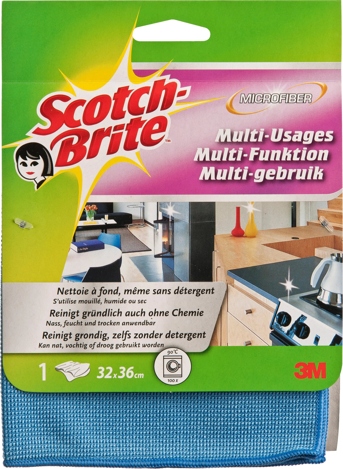 SCOTCH-BRITE Mikrofasertuch W810 farbig ass. Idealshop