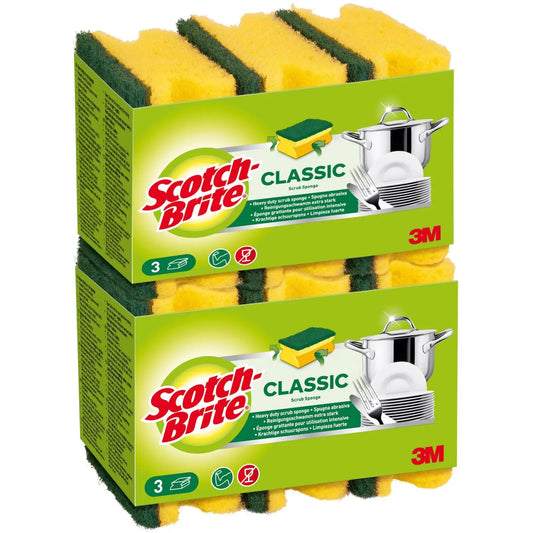 SCOTCH-BRITE Schwamm Classic CLNS3X2CHN 6 Stück Idealshop