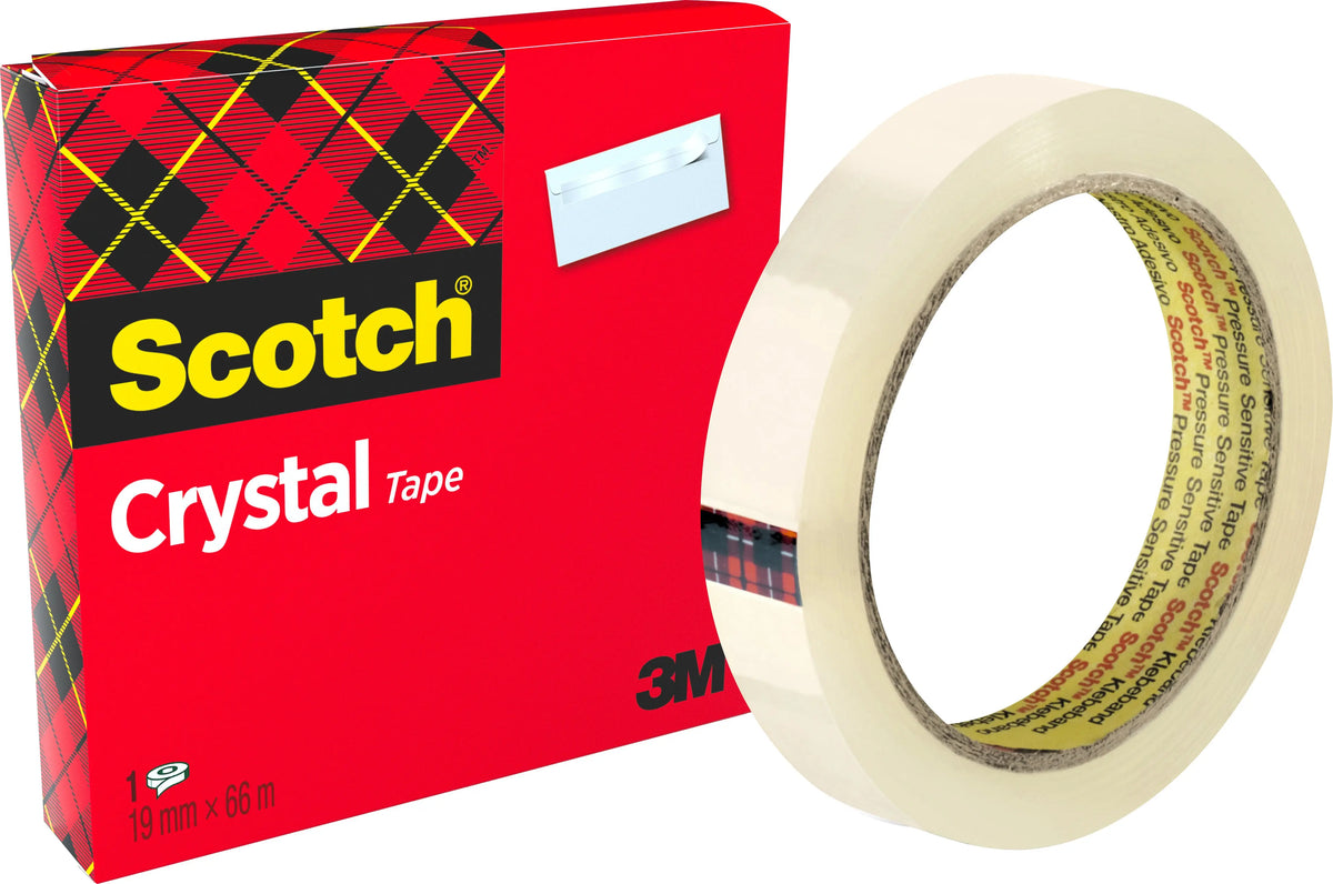 SCOTCH Crystal Clear 600 19mmx66m C6001966 kristallklar Idealshop
