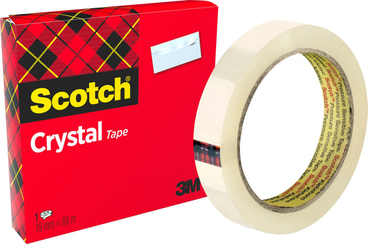SCOTCH Crystal Clear 600 19mmx66m C6001966 kristallklar Idealshop