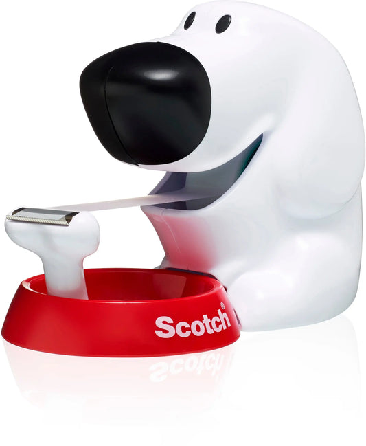 SCOTCH Dispenser Hund weiss C31 inkl.1 Rol.Magic 810 19mmx7.5m Idealshop
