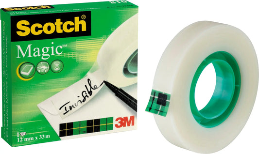 SCOTCH Magic Tape 810 12mmx33m 8101233K unsichtbar, beschriftbar Idealshop