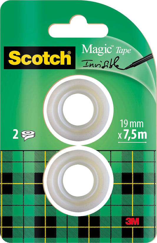 SCOTCH Magic Tape 810 19mmx7,5m 8-1975R2 transparent 2 Rollen Idealshop
