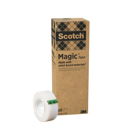 SCOTCH Magic Tape 900 19mmx33m 900-9 transparent 9 Rollen Idealshop