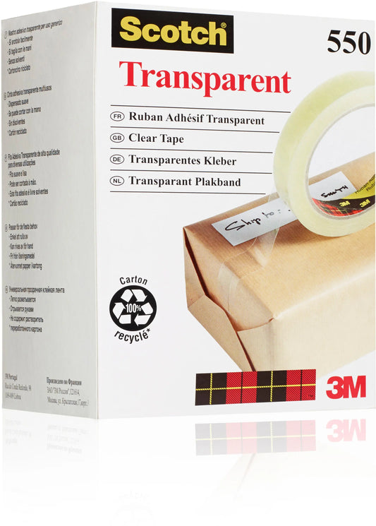 SCOTCH Tape 550 19mmx66m 5501966K transparent, reissfest Idealshop