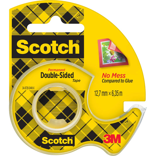 SCOTCH Tape m. Abroller 665 12mmx6.3m 136D-MDEU doppelseitig Idealshop