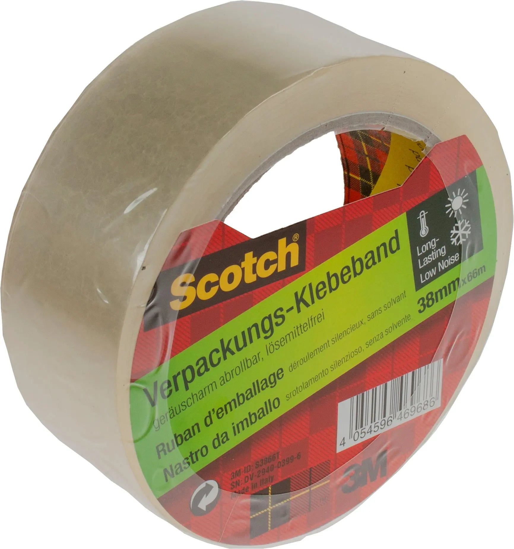 SCOTCH Verpackungs-Klebeband S3866T Transparent 38mm x 66m Idealshop