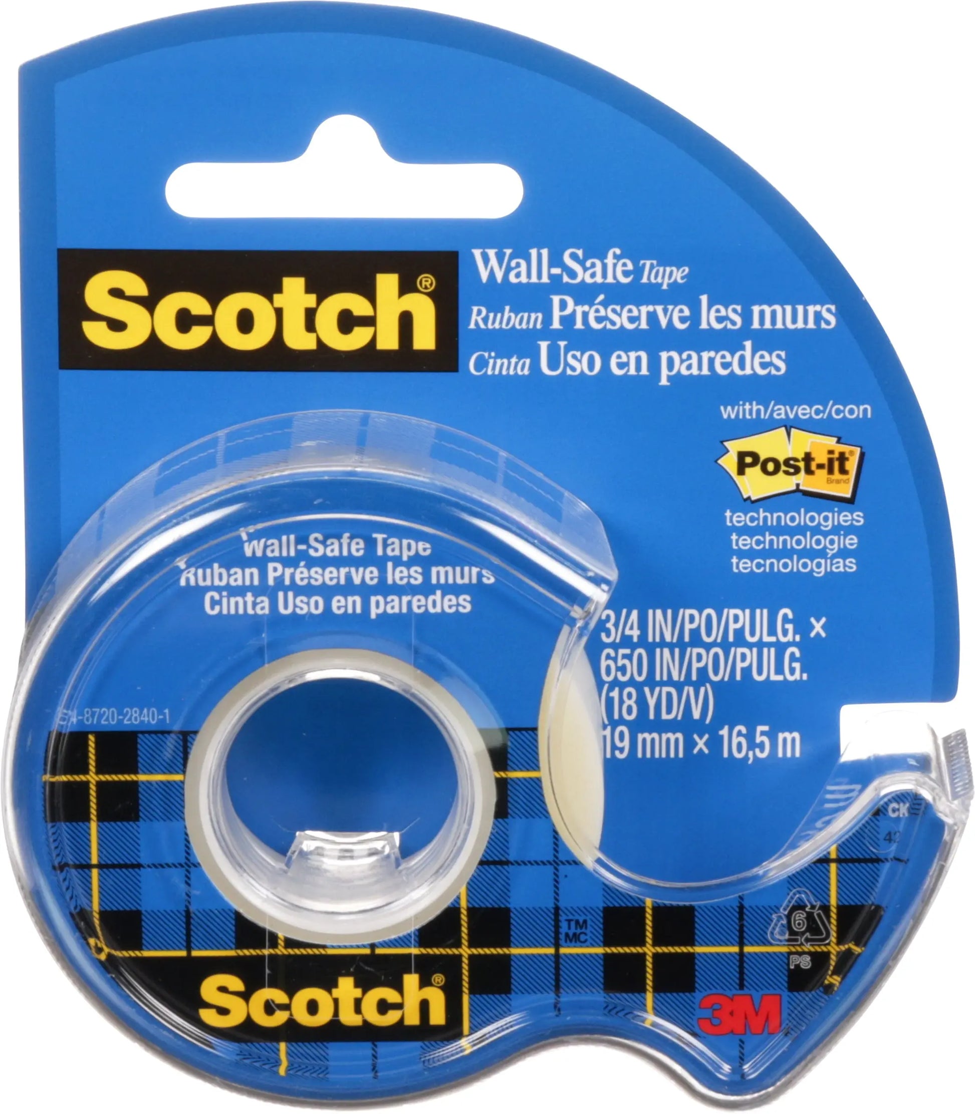 SCOTCH    Wall Safe Tape      19mmx16,5m Idealshop