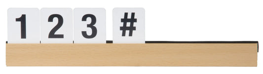 SECURIT Buchstabenleiste, Set 1m LES-TE-100 teak 2.5x100x1cm Idealshop