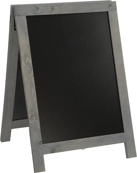 SECURIT Gehwegtafel m. Holzrahmen SBD-NG-85 Vintage grey 85x55x4.5cm Idealshop