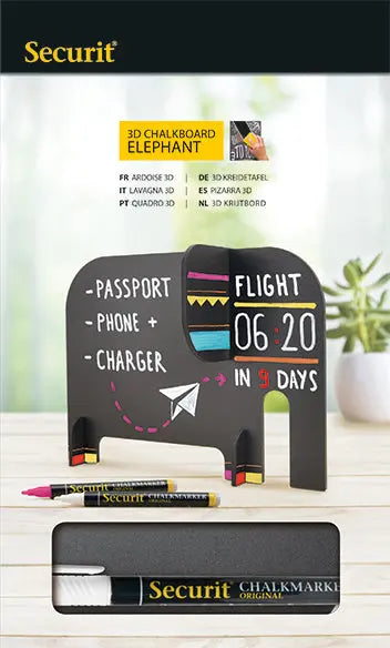 SECURIT   Kreidetafel ELEPHANT Idealshop