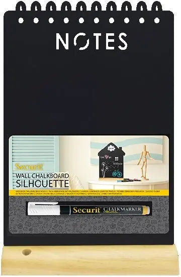 SECURIT Kreidetafel NOTES FBT-NOTES schwarz 34x21x6cm Idealshop