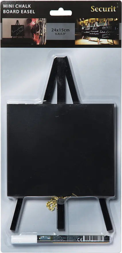 SECURIT Kreidetafel-Staffelei MINI MNI-BL-KR-1 schwarz 24.4x15x13.5cm Idealshop