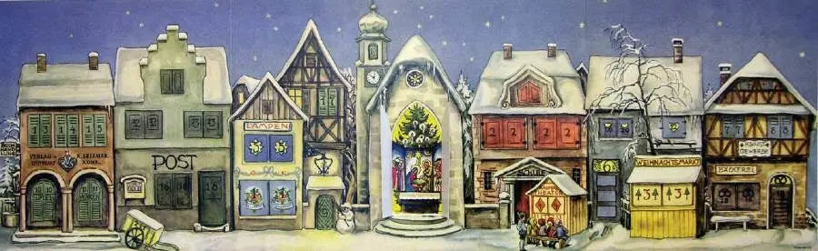SELLMER   Adventskalender 21,7x69,7cm Idealshop