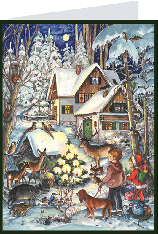 SELLMER Adventskalender 400 409 Winter bei den Tieren A6 Idealshop