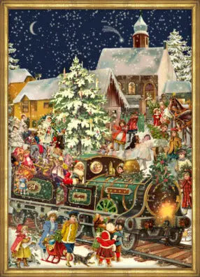SELLMER Adventskalender RS765 Weihnachtszug 26,5x35cm Idealshop