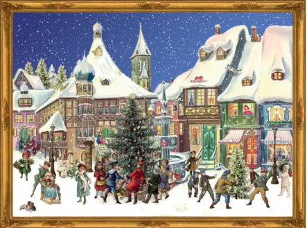 SELLMER Adventskalender RS784 Bergdorf 35,5x26,5cm Idealshop