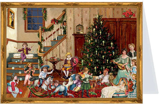 SELLMER Postkarten-Adventskalender 40776 Im Wohnzimmer A6 Idealshop