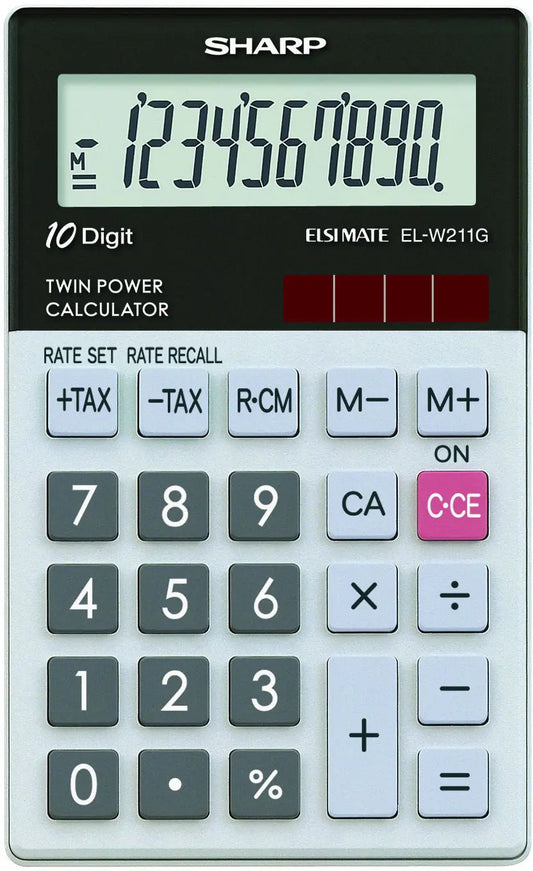 SHARP Taschenrechner W211GGY Glastop Design Idealshop