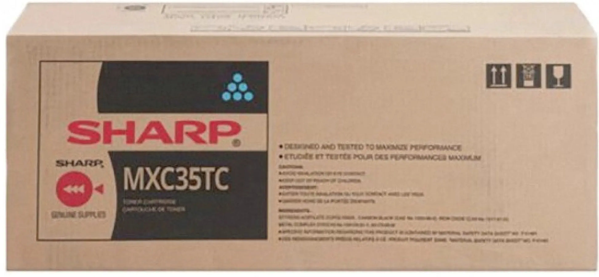 SHARP Toner cyan MX-C35TC MX-C407P/C357F 6000 Seiten Idealshop