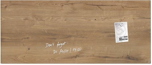SIGEL Glas-Magnetboard GL247 Natural-Wood 1300x550x15 mm Idealshop