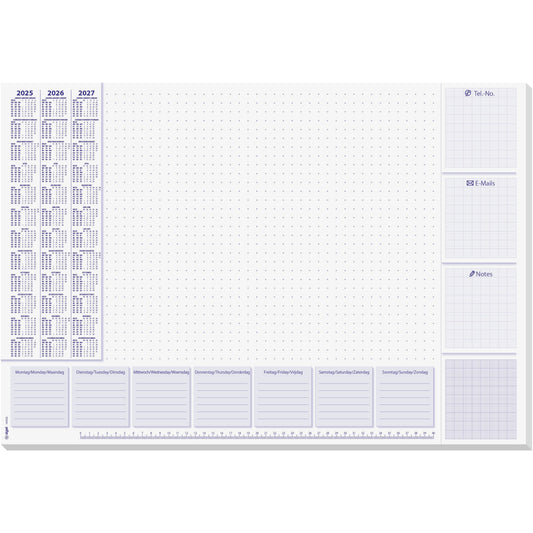 SIGEL Schreibunterlage Lilac 2026-28 H6355 D/E/NL 30 Blatt 59.5x41cm Idealshop