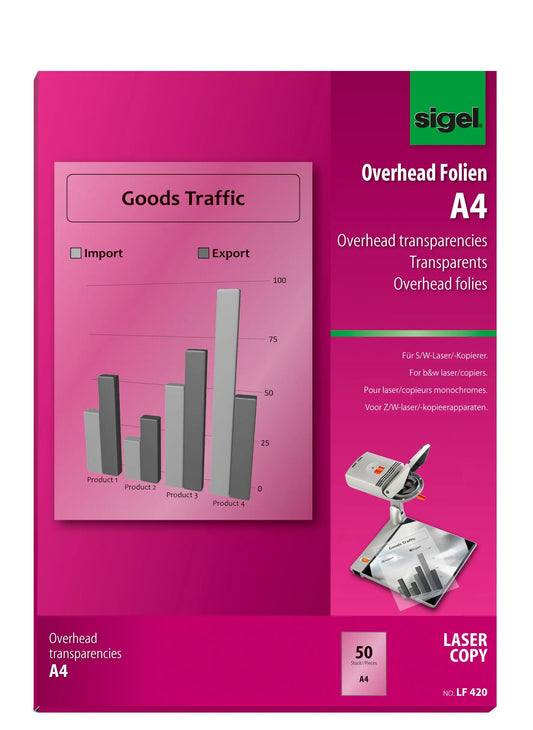 SIGEL Laser-Folie A4 LF420 50 Blatt Idealshop