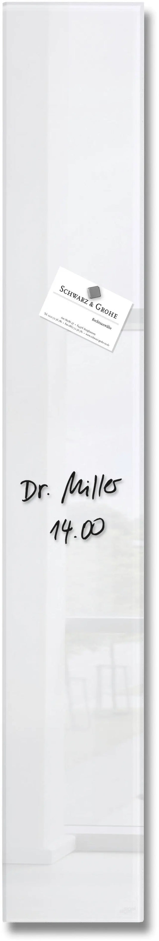 SIGEL Magnettafel Glas GL101 weiss 120x780x15mm Idealshop