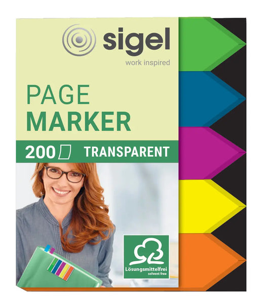 SIGEL Marker Arrow 12x45mm HN613 5 Farben ass. 200 Blatt Idealshop