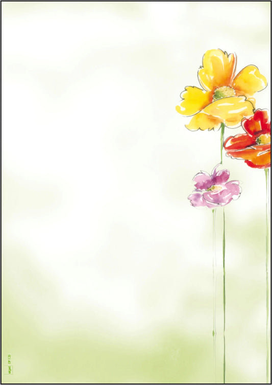 SIGEL Motiv-Papier A4 DP123 Spring Flowers 90g,50 Blatt Idealshop