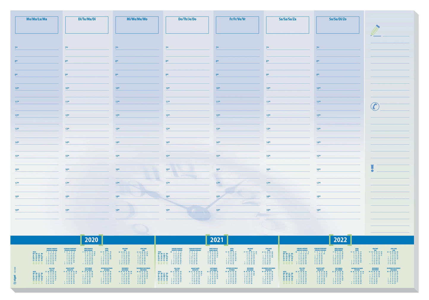 SIGEL     Schreibunt. Time 3J. 59.5x41cm Idealshop
