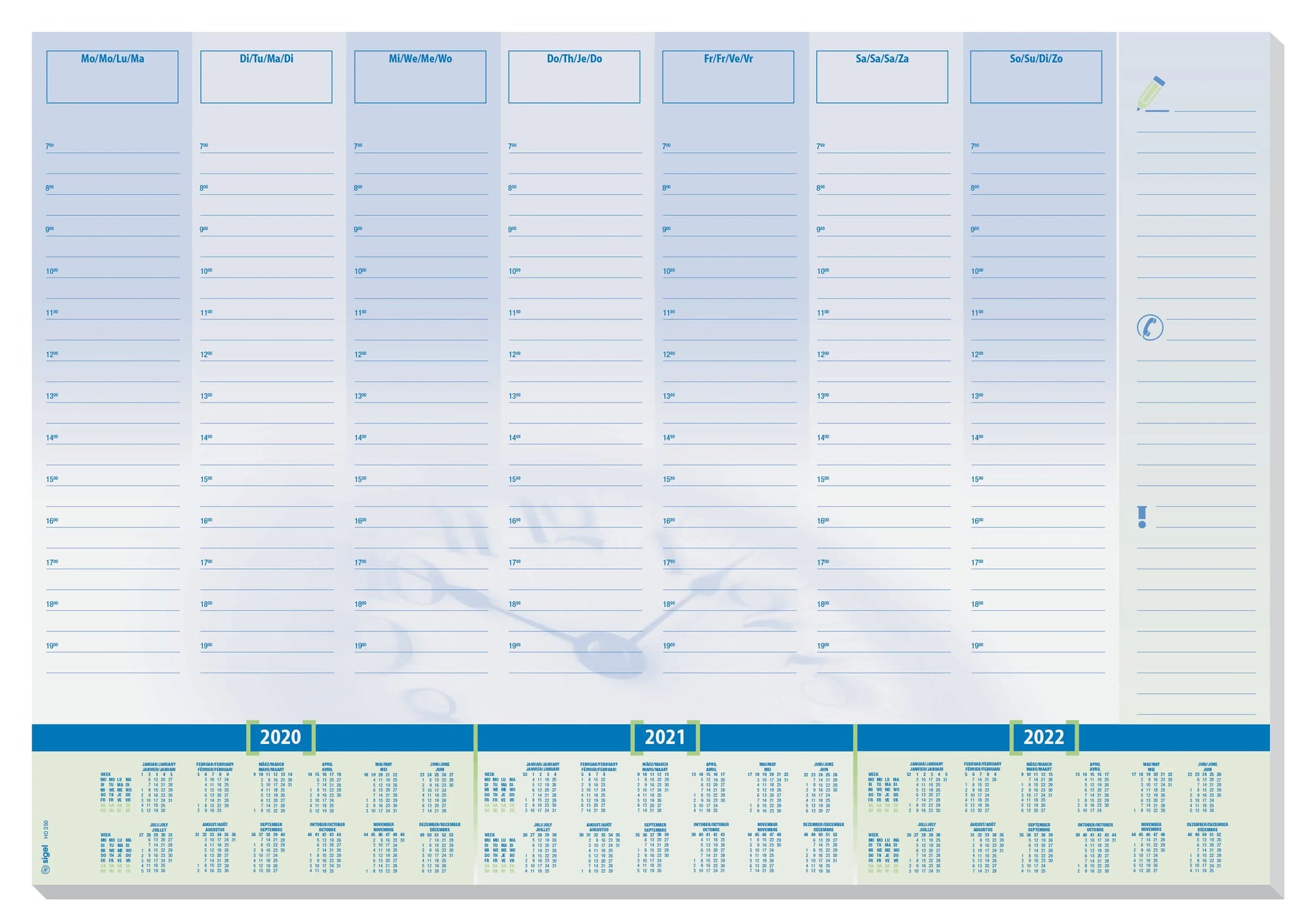SIGEL     Schreibunt. Time 3J. 59.5x41cm Idealshop