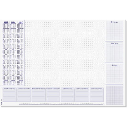 SIGEL Schreibunterlage Lilac 2026-28 H6355 D/E/NL 30 Blatt 59.5x41cm Idealshop