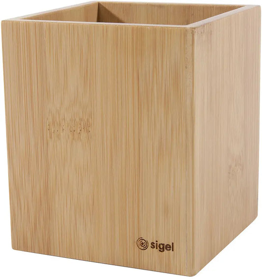 SIGEL Stifteköcher Eyestyle SA204 bambus 9.8x9.8cm Idealshop