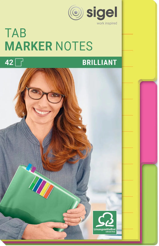 SIGEL TabMarker Notes HN206 3 Farben 98x148mm Idealshop