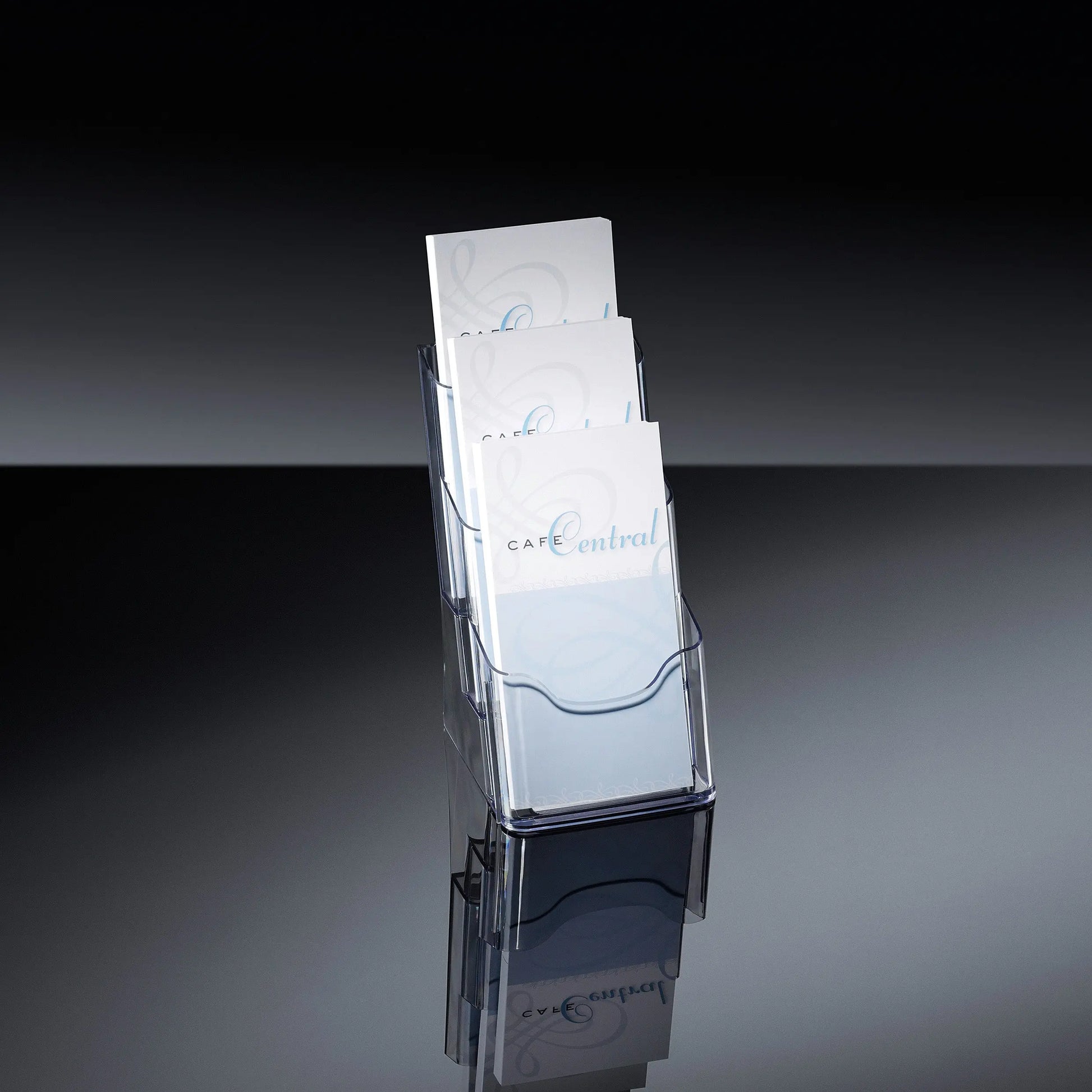 SIGEL Tisch-Prospekthalter 3xDIN LH 133 130x290x150mm acryl Idealshop