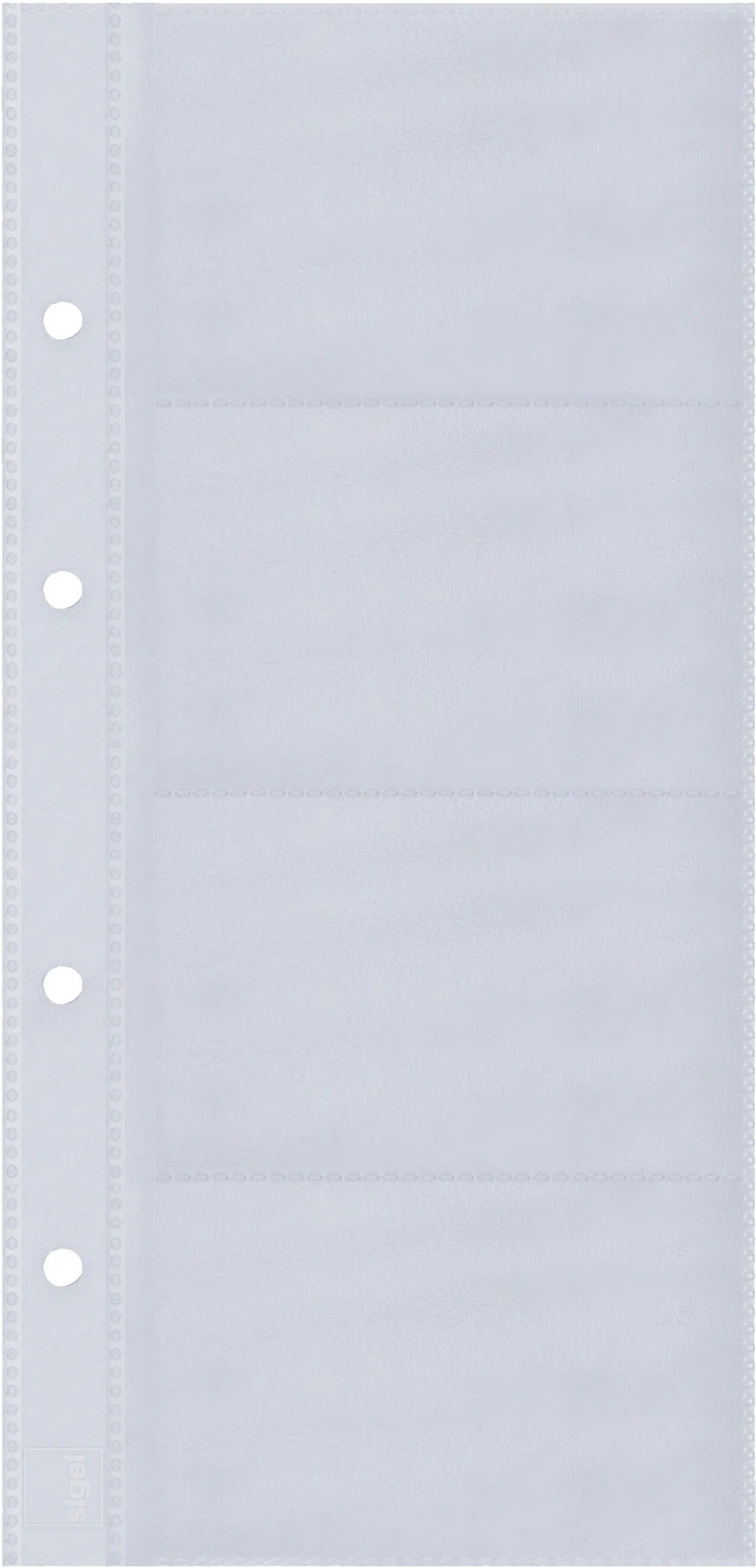 SIGEL Visitenk.-Ringb.Hüllen 90x58mm VZ350 1-reihig, A-Z, 10 Stück Idealshop