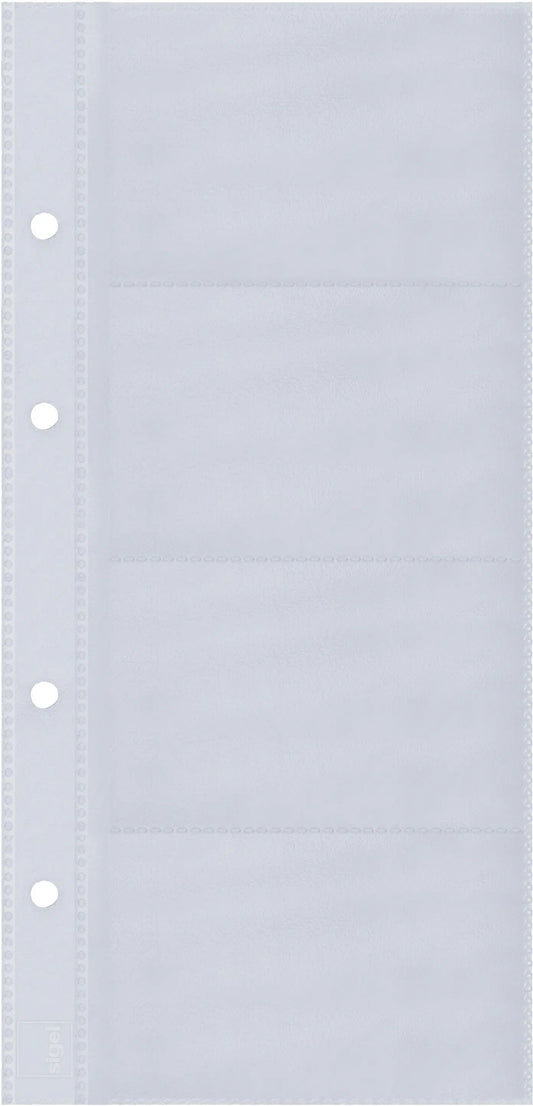 SIGEL Visitenk.-Ringb.Hüllen 90x58mm VZ350 1-reihig, A-Z, 10 Stück Idealshop